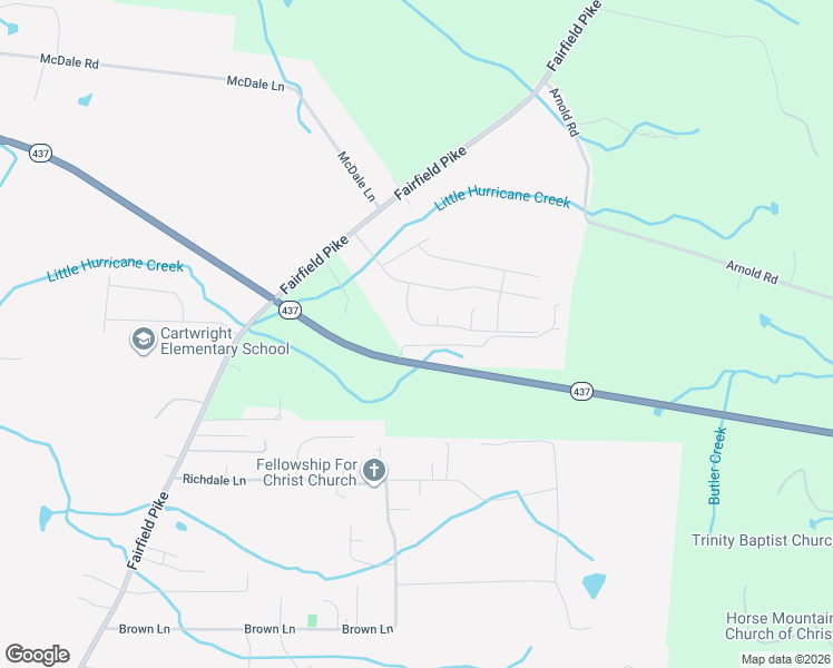 map of restaurants, bars, coffee shops, grocery stores, and more near 810 South Winners Circle in Shelbyville