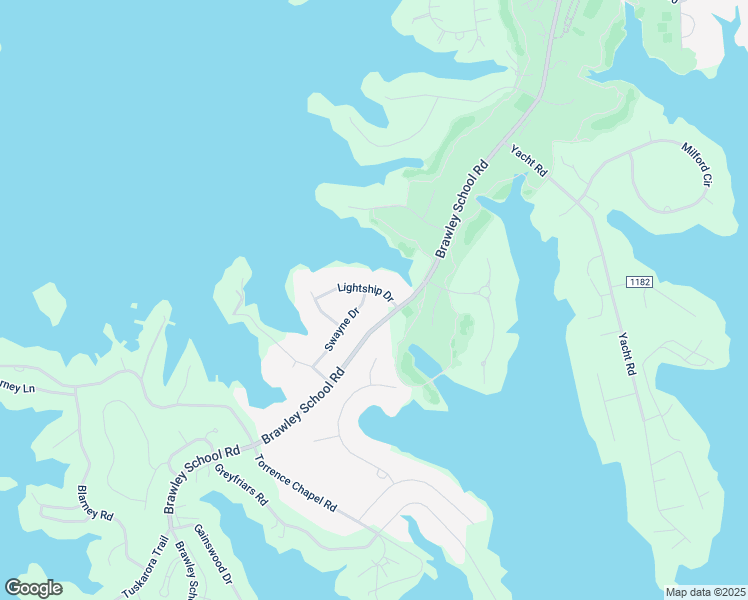 map of restaurants, bars, coffee shops, grocery stores, and more near 119 Lightship Drive in Mooresville