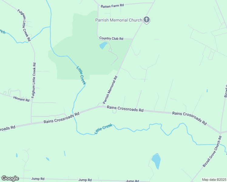 map of restaurants, bars, coffee shops, grocery stores, and more near 126 Parrish Memorial Road in Selma