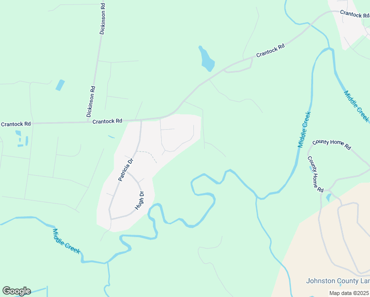 map of restaurants, bars, coffee shops, grocery stores, and more near 272 Middle Landing Drive in Smithfield