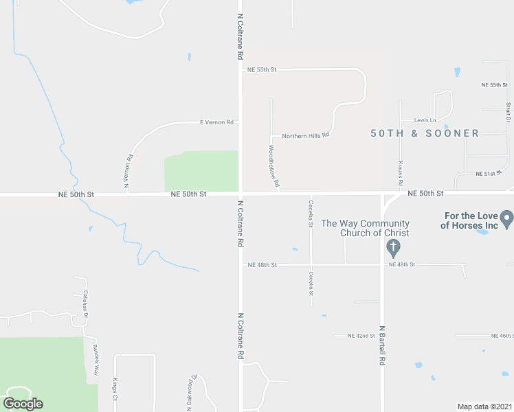 map of restaurants, bars, coffee shops, grocery stores, and more near 5000 North Coltrane Road in Forest Park