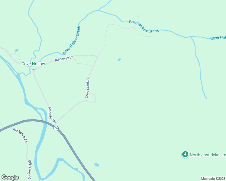 map of restaurants, bars, coffee shops, grocery stores, and more near 366 Cove Creek Road in McMinnville