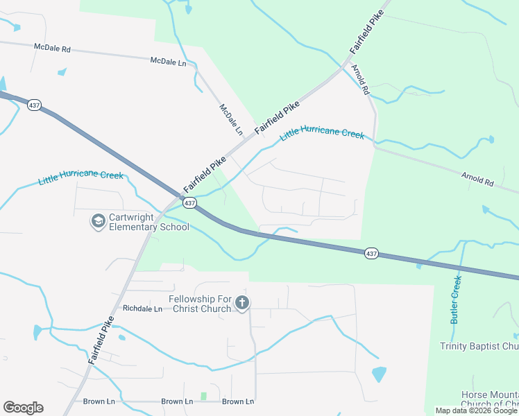 map of restaurants, bars, coffee shops, grocery stores, and more near 810 South Winners Circle in Shelbyville
