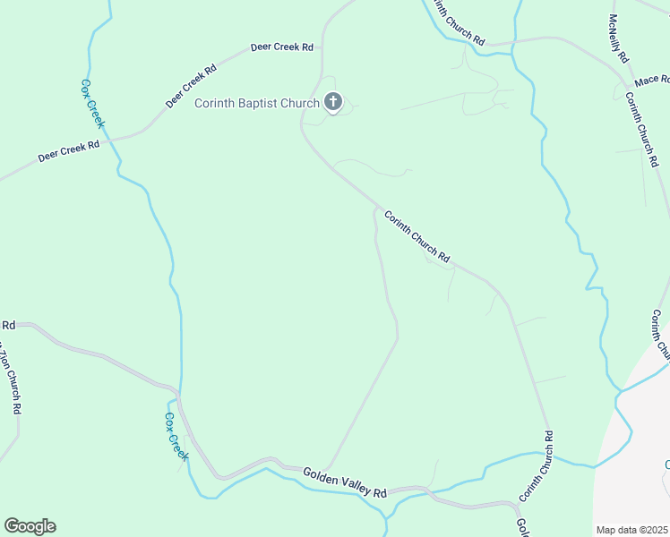 map of restaurants, bars, coffee shops, grocery stores, and more near 228 Corinth Church Road in Casar