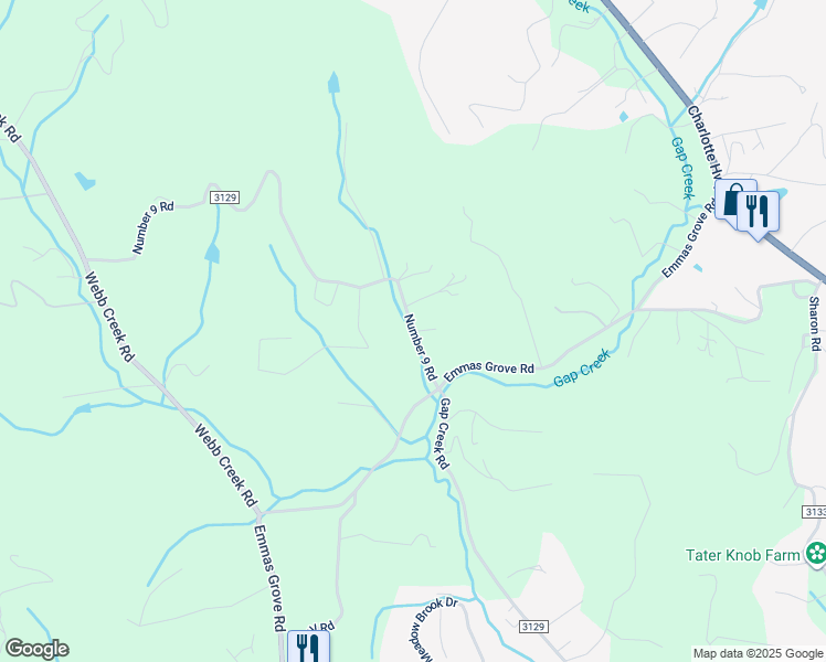 map of restaurants, bars, coffee shops, grocery stores, and more near Number 9 Road in Fairview