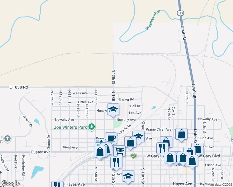 map of restaurants, bars, coffee shops, grocery stores, and more near 714 Barker Road in Clinton