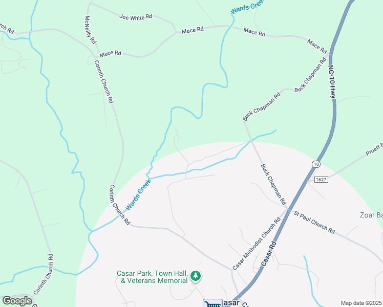 map of restaurants, bars, coffee shops, grocery stores, and more near 150 Hoss Hollow Road in Casar