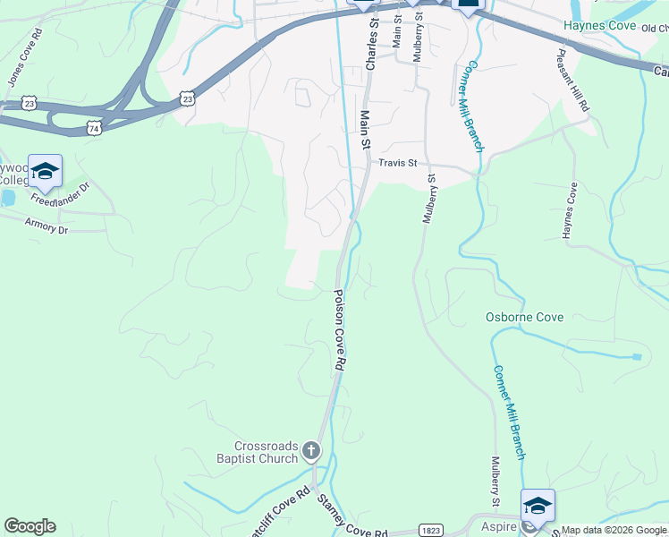 map of restaurants, bars, coffee shops, grocery stores, and more near 882 Poison Cove Road in Clyde