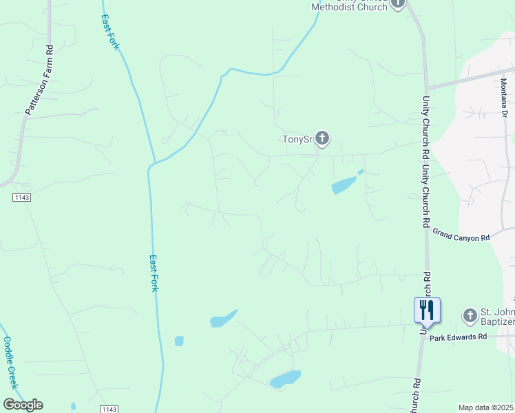 map of restaurants, bars, coffee shops, grocery stores, and more near 8878 Cloverfield Drive in Kannapolis
