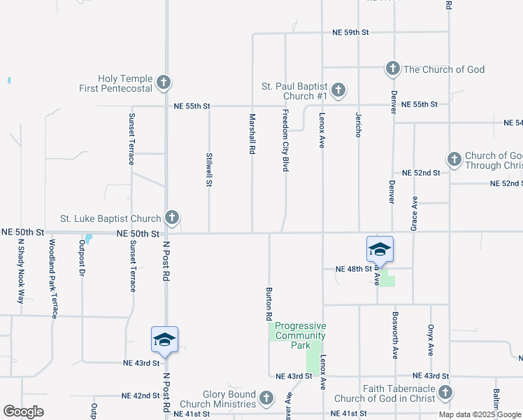 map of restaurants, bars, coffee shops, grocery stores, and more near 5200 Marshall Road in Spencer