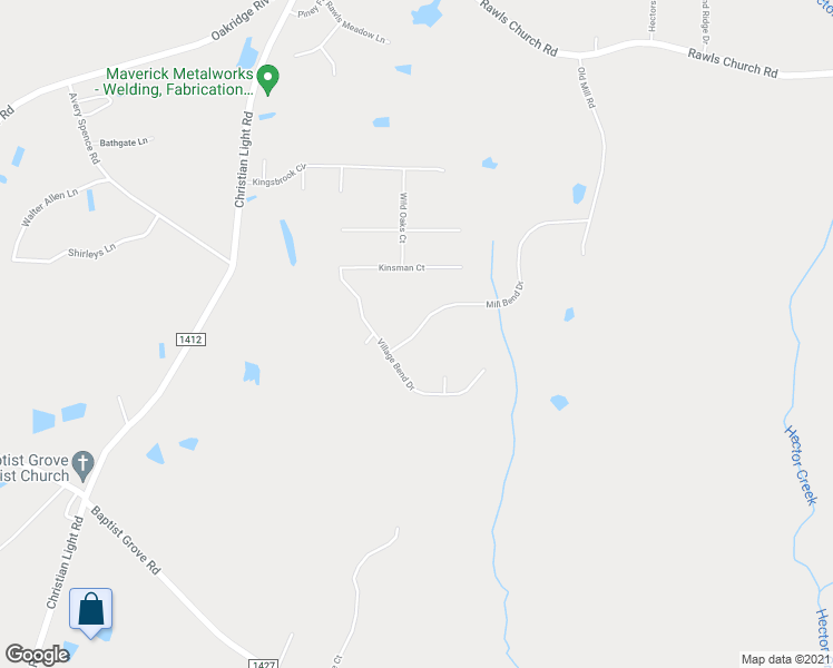 map of restaurants, bars, coffee shops, grocery stores, and more near 438 Mill Bend Drive in Fuquay-Varina