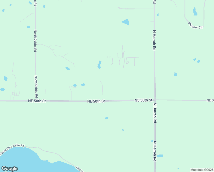 map of restaurants, bars, coffee shops, grocery stores, and more near 20585 Northeast 50th Street in Harrah