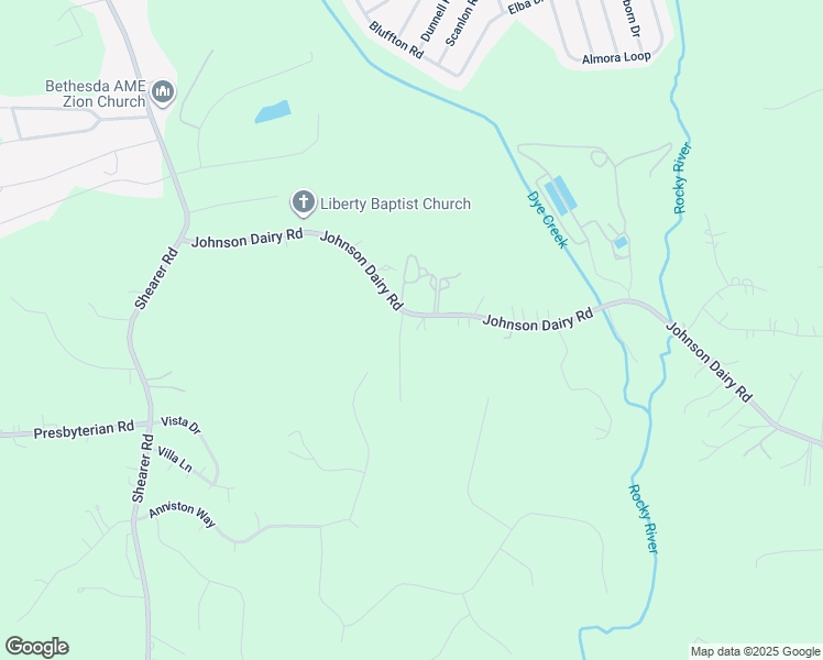 map of restaurants, bars, coffee shops, grocery stores, and more near 246 Johnson Dairy Road in Mooresville