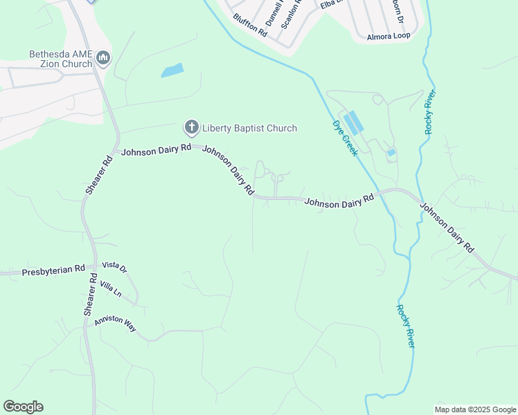 map of restaurants, bars, coffee shops, grocery stores, and more near 246 Johnson Dairy Road in Mooresville