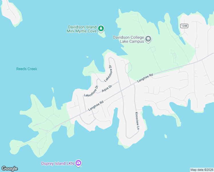 map of restaurants, bars, coffee shops, grocery stores, and more near 129 Aqua Drive in Mooresville