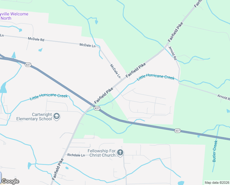 map of restaurants, bars, coffee shops, grocery stores, and more near 1870 Fairfield Pike in Shelbyville