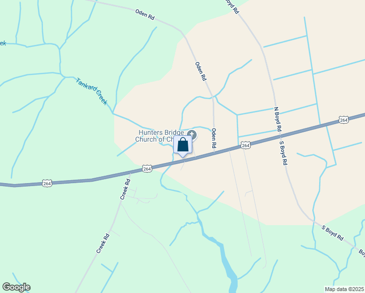 map of restaurants, bars, coffee shops, grocery stores, and more near 15181 U.S. 264 in Pinetown