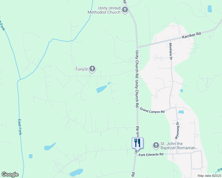 map of restaurants, bars, coffee shops, grocery stores, and more near Barncliff Court in Kannapolis