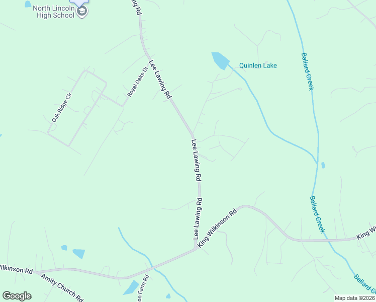 map of restaurants, bars, coffee shops, grocery stores, and more near 2367 Lee Lawing Road in Lincolnton