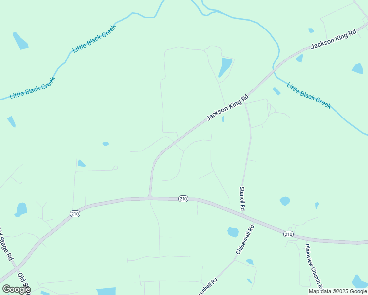 map of restaurants, bars, coffee shops, grocery stores, and more near 19 North Clearbrook Court in Angier