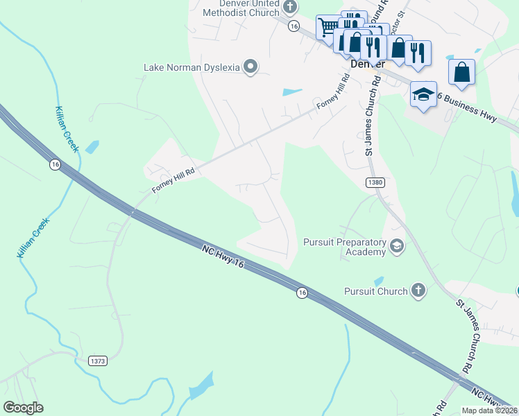 map of restaurants, bars, coffee shops, grocery stores, and more near 3521 Maple Wood Drive in Denver