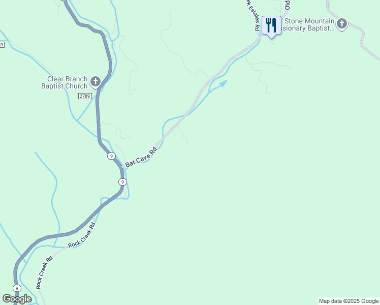 map of restaurants, bars, coffee shops, grocery stores, and more near Old Fort Road in Black Mountain
