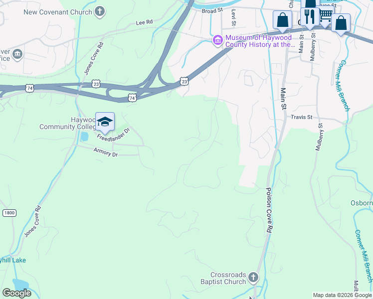 map of restaurants, bars, coffee shops, grocery stores, and more near 24 Stoney Brook Drive in Clyde