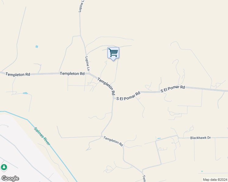 map of restaurants, bars, coffee shops, grocery stores, and more near 3030 Templeton Road in Templeton