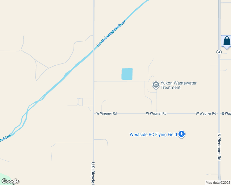 map of restaurants, bars, coffee shops, grocery stores, and more near 950 West Wagner Road in Yukon