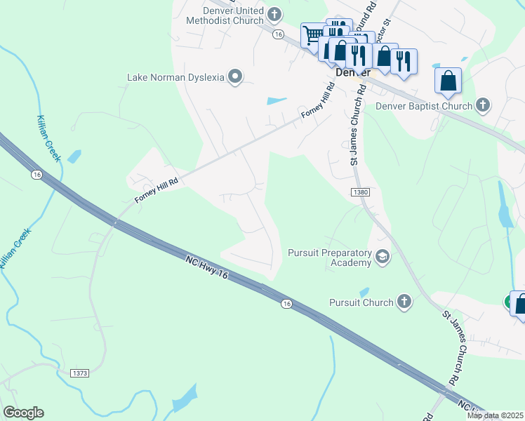 map of restaurants, bars, coffee shops, grocery stores, and more near 3520 Maple Wood Drive in Denver