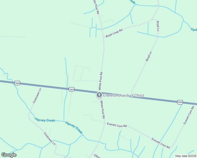 map of restaurants, bars, coffee shops, grocery stores, and more near White Post Road in Pinetown