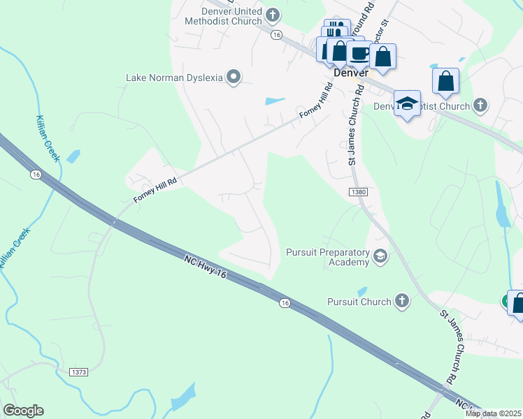 map of restaurants, bars, coffee shops, grocery stores, and more near 3520 Maple Wood Drive in Denver
