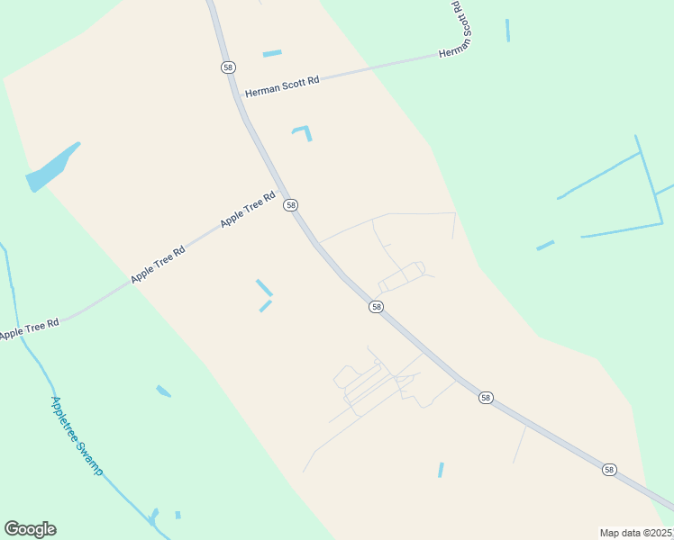 map of restaurants, bars, coffee shops, grocery stores, and more near 7170 State Highway 58 in Stantonsburg