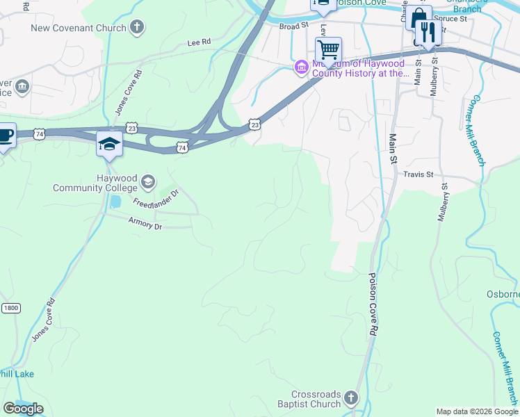 map of restaurants, bars, coffee shops, grocery stores, and more near 24 Stoney Brook Drive in Clyde