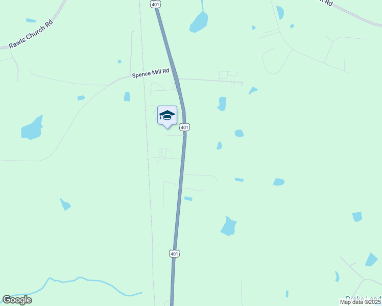 map of restaurants, bars, coffee shops, grocery stores, and more near 9818 U.S. 401 in Fuquay Varina