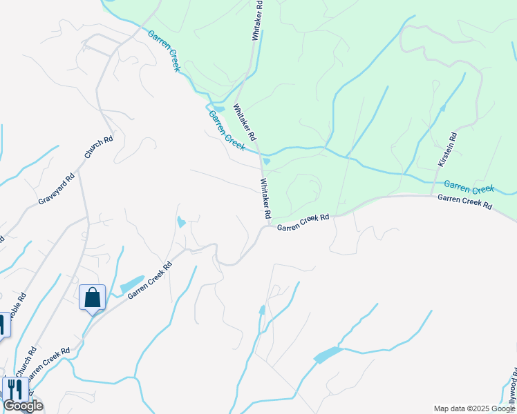 map of restaurants, bars, coffee shops, grocery stores, and more near 234 Garren Creek Road in Fairview