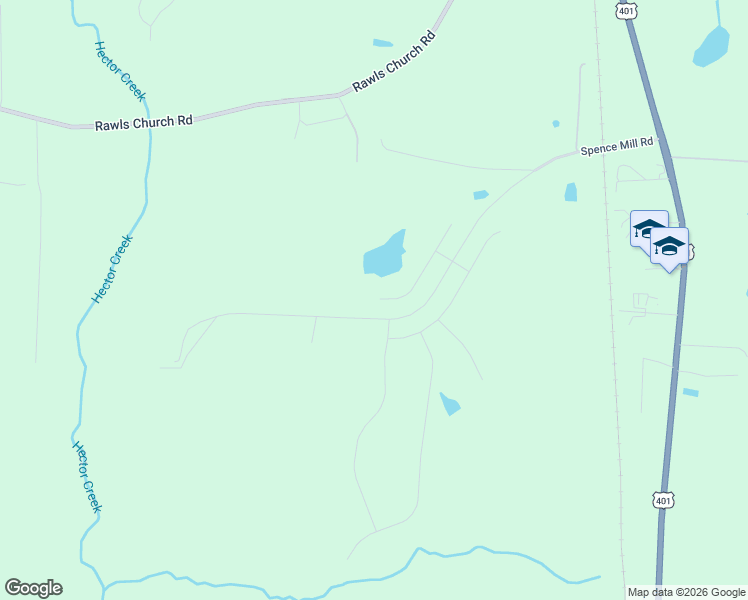 map of restaurants, bars, coffee shops, grocery stores, and more near 995 Spence Mill Road in Fuquay-Varina