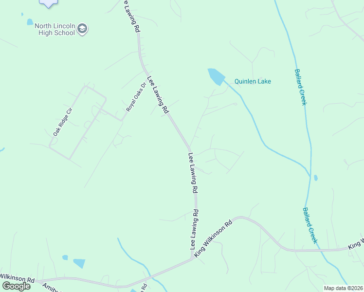map of restaurants, bars, coffee shops, grocery stores, and more near 2367 Lee Lawing Road in Lincolnton