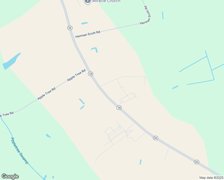 map of restaurants, bars, coffee shops, grocery stores, and more near 7170 State Highway 58 in Stantonsburg