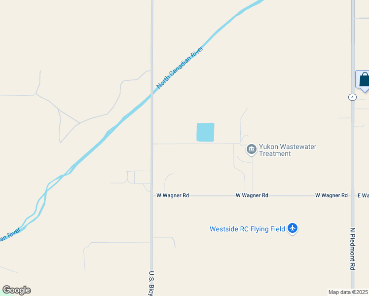 map of restaurants, bars, coffee shops, grocery stores, and more near 950 West Wagner Road in Yukon