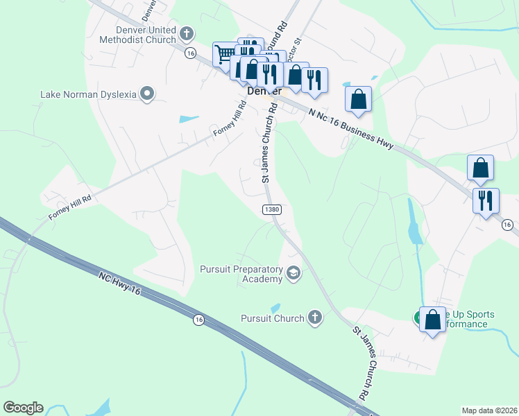 map of restaurants, bars, coffee shops, grocery stores, and more near 3647 Glen Meadows Drive in Denver
