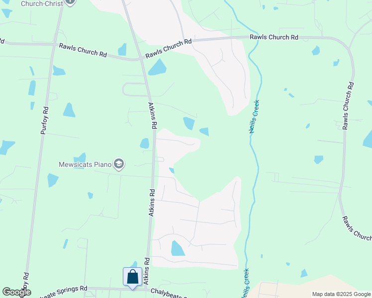 map of restaurants, bars, coffee shops, grocery stores, and more near 164 Atkins Village Court in Fuquay Varina
