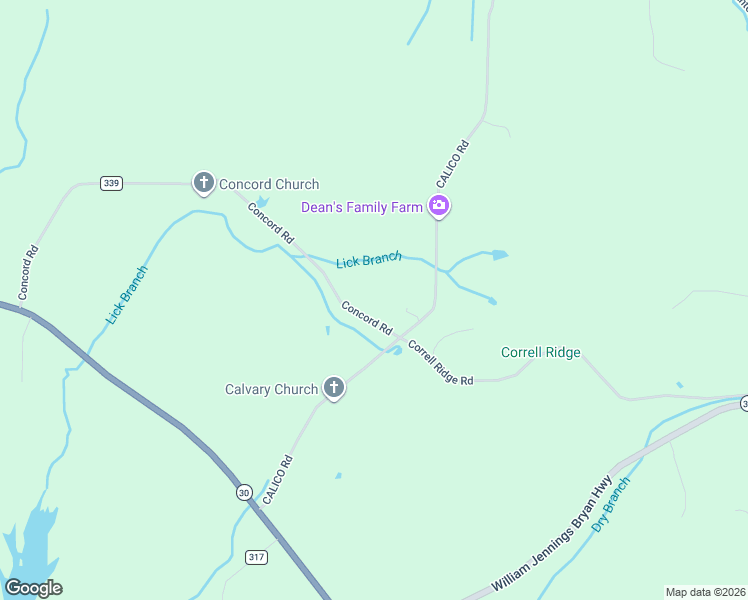 map of restaurants, bars, coffee shops, grocery stores, and more near 1191 Concord Road in Decatur