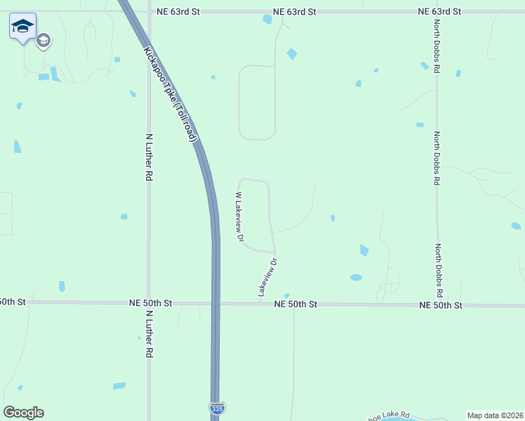 map of restaurants, bars, coffee shops, grocery stores, and more near 5553 West Lakeview Drive in Harrah