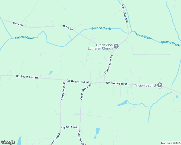 map of restaurants, bars, coffee shops, grocery stores, and more near 9750 Old Beatty Ford Road in Rockwell