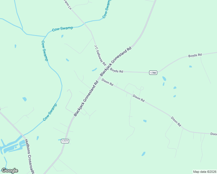 map of restaurants, bars, coffee shops, grocery stores, and more near 4147 Dixon Road in Grimesland