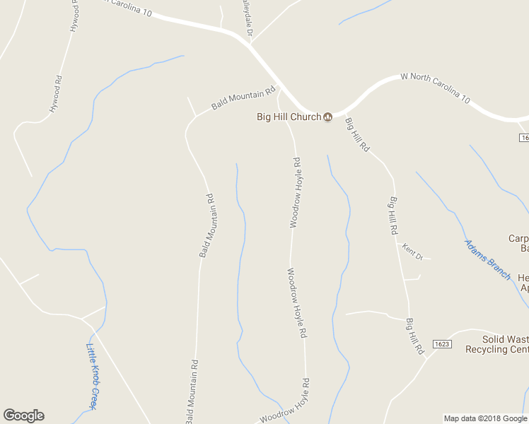 map of restaurants, bars, coffee shops, grocery stores, and more near 343 Woodrow Hoyle Road in Casar