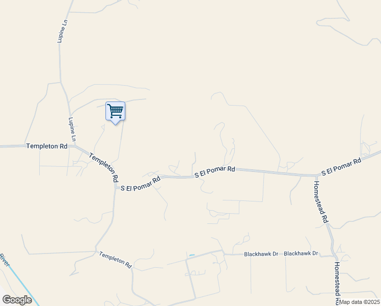 map of restaurants, bars, coffee shops, grocery stores, and more near 3310 South El Pomar Road in Templeton