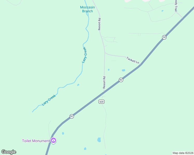 map of restaurants, bars, coffee shops, grocery stores, and more near 253 Resort Road in Higden