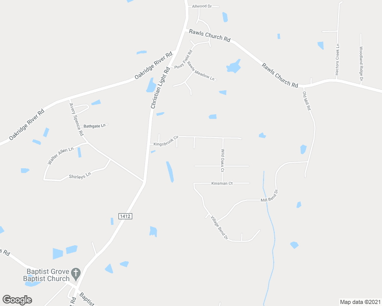 map of restaurants, bars, coffee shops, grocery stores, and more near 66 Woodhart Circle in Fuquay Varina